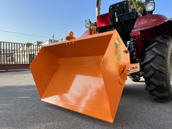 paletta 140cm con ribaltamento a leva per trattore pala meccanica mod bucket 140