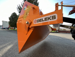 paletta 120cm con ribaltamento a leva per trattore pala meccanica mod bucket 140 l