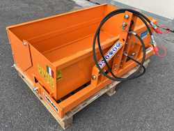 paletta 120cm con ribaltamento a leva per trattore pala meccanica mod bucket 120 h l