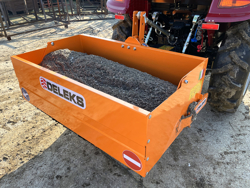 paletta 120cm con ribaltamento a leva per trattore pala meccanica mod bucket 120 h l