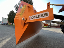 paletta 120cm con ribaltamento a leva per trattore pala meccanica mod bucket 120 h l