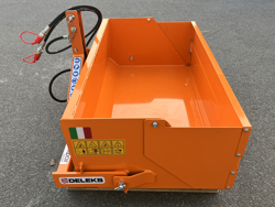 paletta 120cm con ribaltamento a leva per trattore pala meccanica mod bucket 120 h l
