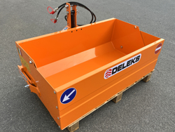 paletta 120cm con ribaltamento a leva per trattore pala meccanica mod bucket 120 h l