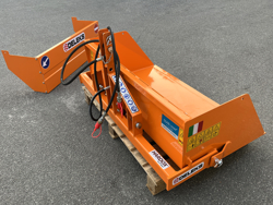 paletta 120cm con ribaltamento a leva per trattore pala meccanica mod bucket 120 h l