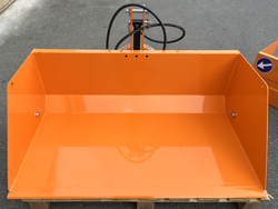 paletta 120cm con ribaltamento a leva per trattore pala meccanica mod bucket 120 h l