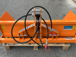 paletta 120cm con ribaltamento a leva per trattore pala meccanica mod bucket 120 h l