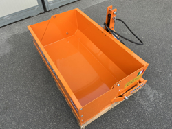 paletta 120cm con ribaltamento a leva per trattore pala meccanica mod bucket 120 h l