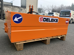 paletta 120cm con ribaltamento a leva per trattore pala meccanica mod bucket 120 h l