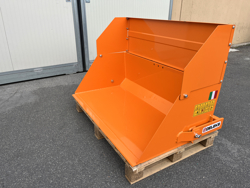 paletta 120cm con ribaltamento a leva per trattore pala meccanica mod bucket 120 h l