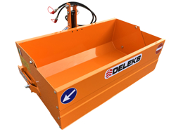 paletta 120cm con ribaltamento a leva per trattore pala meccanica mod bucket 140 h l