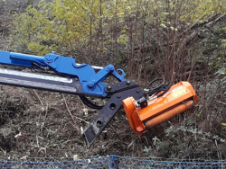 trincia rovi per miniescavatore da 120cm decespugliatore idraulico mod arh 120