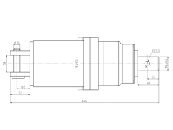 rotore idraulico per trivella su miniescavatore zhd305