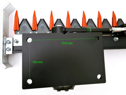 barra tagliasiepi falciante idraulica 160cm per siepi e alberi mod hr 160 s