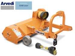 trincia trinciasarmenti spostabile per trattore serie leggera da 140cm di taglio erba e sarmenti lince sp140