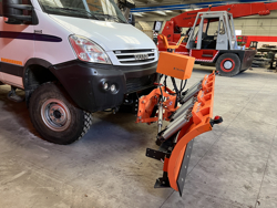 spazzaneve 200cm serie media attacco per furgone autocarro mod ln 200 j