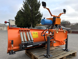 spazzaneve 200cm serie media attacco per furgone autocarro mod ln 200 j