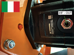 trincia rovi per miniescavatore da 80cm decespugliatore idraulico mod arm 80