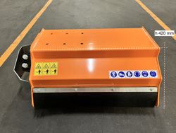 trincia rovi per miniescavatore da 80cm decespugliatore idraulico mod arm 80