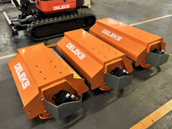 trincia rovi per miniescavatore da 80cm decespugliatore idraulico mod arm 80