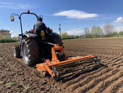 erpice rotante con rullo per trattore kr 120