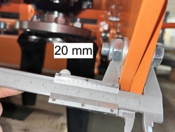 erpice rotante con rullo per trattore kr 120