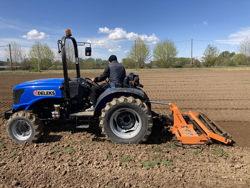 erpice rotante con rullo per trattore kr 160