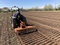 erpice rotante con rullo per trattore kr 160