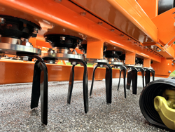 erpice rotante con rullo per trattore kr 160