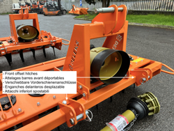 erpice rotante con rullo per trattore kr 160