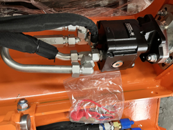 trincia rovi per miniescavatore da 120cm decespugliatore idraulico mod arh 120