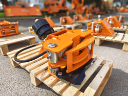 cesoia forestale pinza per tronchi miniescavatori mod cf 10r
