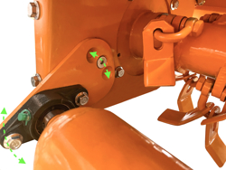 trincia rovi per miniescavatore da 60cm decespugliatore idraulico mod ars 60