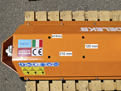 trincia rovi per miniescavatore da 80cm decespugliatore idraulico mod ars 80