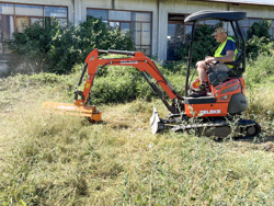 trincia rovi per miniescavatore da 100cm decespugliatore idraulico mod ars 100