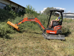 trincia rovi per miniescavatore da 100cm decespugliatore idraulico mod ars 100