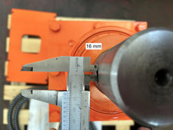 spaccalegna conico per miniescavatore lsp12