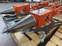 spaccalegna conico per miniescavatore lsp18