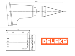 spaccalegna conico per miniescavatore lsp40