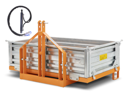 cassoncino ribaltabile per transporto merci col trattore mod t 1800 h