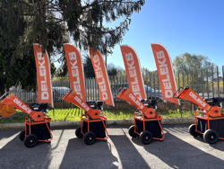 biotrituratore a scoppio per la produzione di cippato mod dk 300 bs