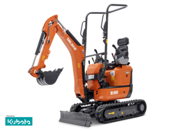 miniescavatore compatto motore kubota s100