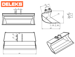benna per miniescavatore s100 600