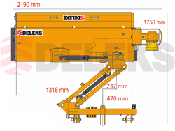 trincia argini per trattore serie pesante a mazze 180cm di taglio trinciasarmenti mod dragon 180