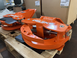 cesoia forestale pinza per tronchi miniescavatori mod cf 11