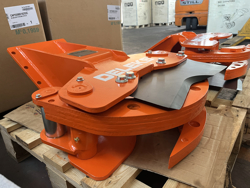 cesoia forestale pinza per tronchi miniescavatori mod cf 11r