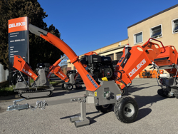 biotrituratore a scoppio professionale per la produzione di cippato mod dk 800 lf