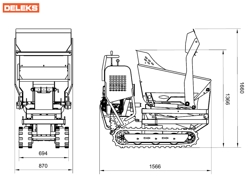 minidumper motore a scoppio bs v3000h