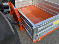 benna con sponde apribili per trattrice agricola t 1600