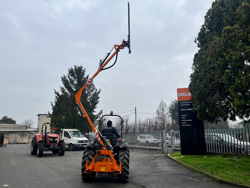 braccio decespugliatore idraulico con barra falciante potasiepi per trattore mod falco