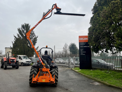 braccio decespugliatore idraulico con barra falciante potasiepi per trattore mod falco